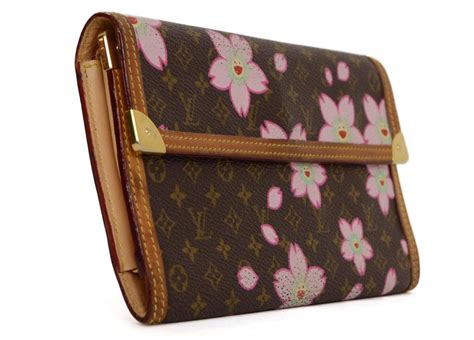 louis vuitton cherry blossom wallet monogram|louis vuitton portefeuille wallet.